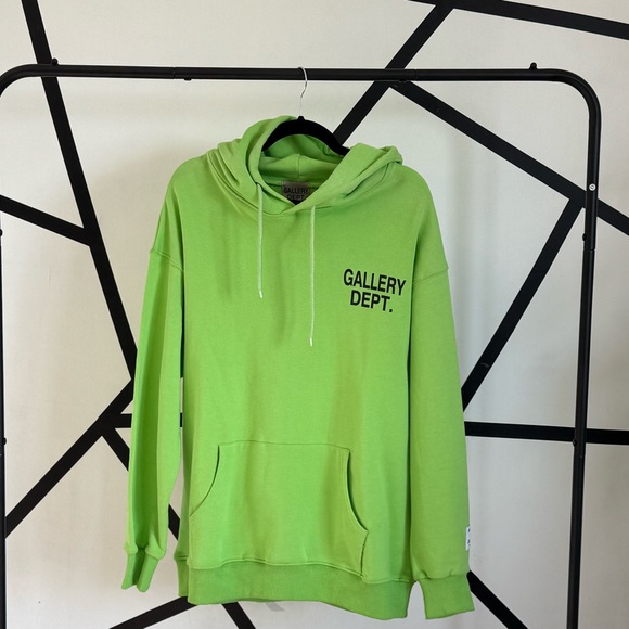 Gallery Dept. Lime Green Hoodie - Picture 1 of 3